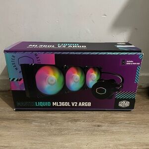 Cooler Master Masterliquid ML360L ARGB V2, Close-Loop AIO CPU Liquid Cooler, Gen